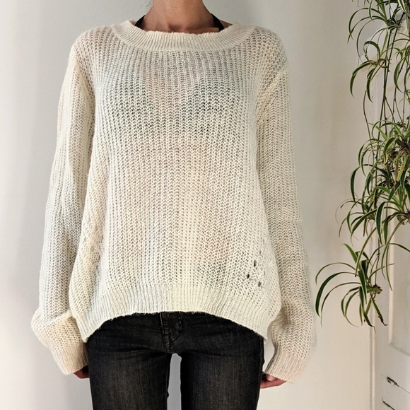 Sweaters Loose Knit Cream Sweater Poshmark